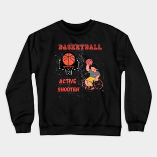 Active Shooter Basketball Crewneck Sweatshirt